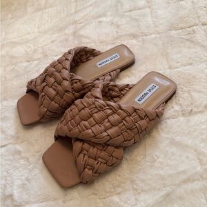 Steve Madden Marina Tan Braided Sandals